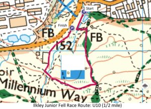 Ilkley Junior Fell Race Course - 1/2 mile